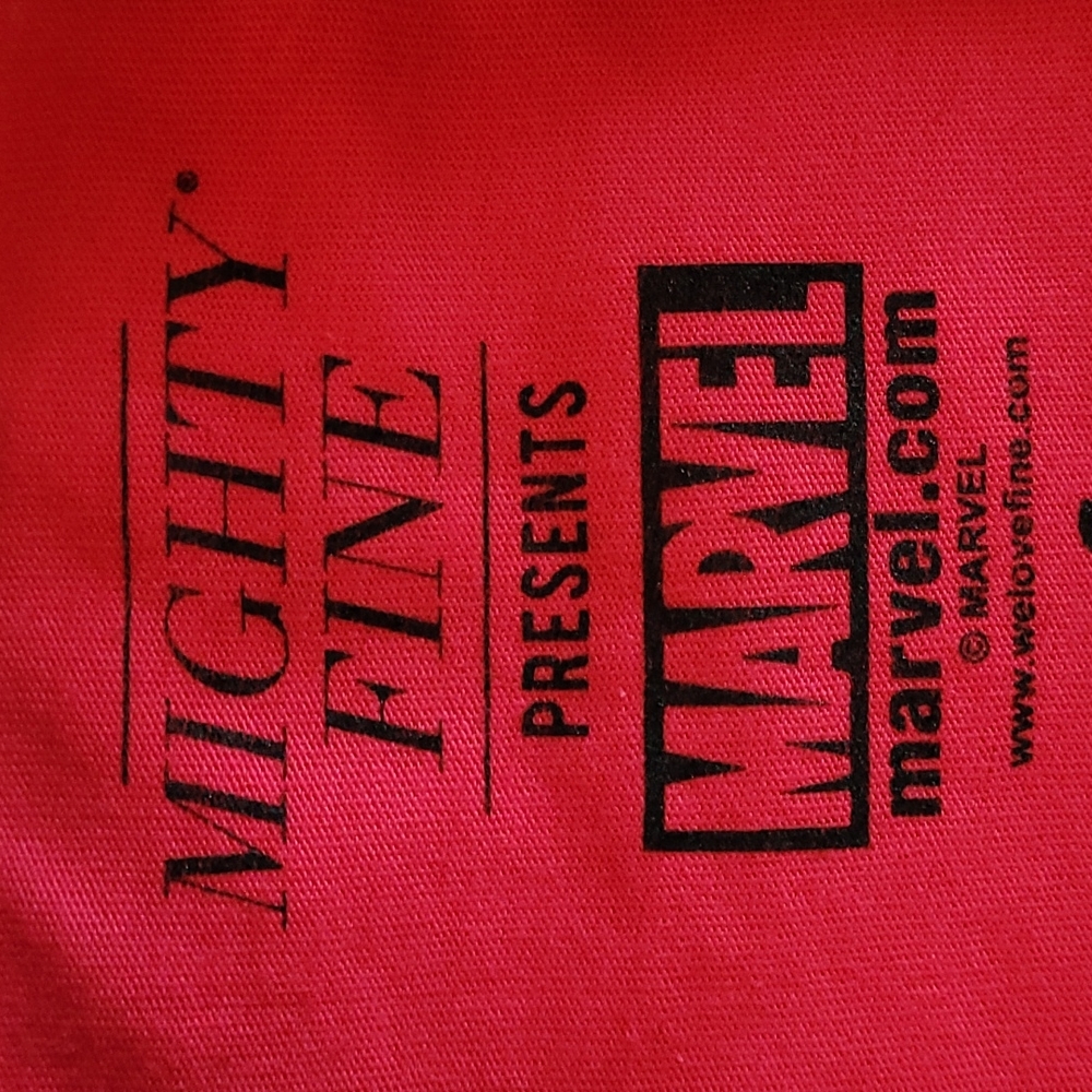 Marvel X Mighty Fine Red & Black Deadpool Character Raglan Shirt Small - Picture 7 of 9